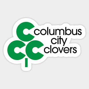 Columbus City Clovers Sticker